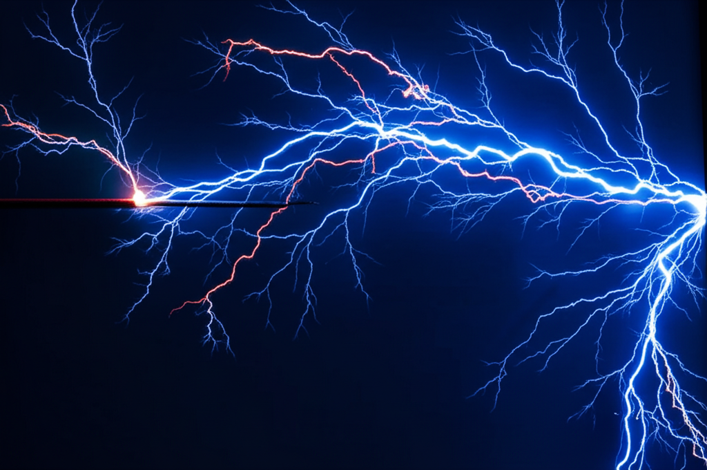 Electric sparks background